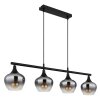 Globo Maxy Hanglamp Zwart, 4-lichts