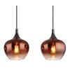 Globo Maxy Hanglamp Chroom, Zwart, 4-lichts