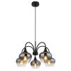 Globo Maxy Hanglamp Zwart, 5-lichts