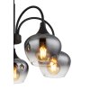 Globo Maxy Hanglamp Zwart, 5-lichts