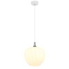 Globo Maxy Hanglamp Chroom, Wit, 1-licht