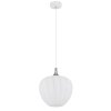 Globo Maxy Hanglamp Chroom, Wit, 1-licht