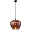 Globo Maxy Hanglamp Chroom, Zwart, 1-licht