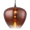 Globo Maxy Hanglamp Chroom, Zwart, 1-licht