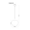 Globo Maxy Hanglamp Chroom, Zwart, 1-licht