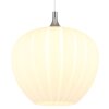 Globo Maxy Hanglamp Chroom, Wit, 1-licht