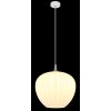 Globo Maxy Hanglamp Chroom, Wit, 1-licht