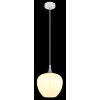 Globo Maxy Hanglamp Chroom, Wit, 1-licht