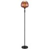 Globo Maxy Staande lamp Chroom, Zwart, 1-licht