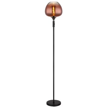 Globo Maxy Staande lamp Chroom, Zwart, 1-licht