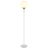 Globo Maxy Staande lamp Chroom, Wit, 1-licht