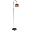 Globo Maxy Staande lamp Chroom, Zwart, 1-licht