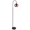 Globo Maxy Staande lamp Chroom, Zwart, 1-licht