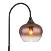 Globo Maxy Staande lamp Chroom, Zwart, 1-licht