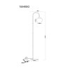 Globo Maxy Staande lamp Chroom, Zwart, 1-licht