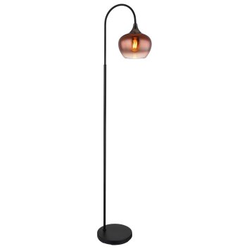 Globo Maxy Staande lamp Chroom, Zwart, 1-licht