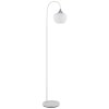 Globo Maxy Staande lamp Chroom, Wit, 1-licht