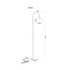 Globo Maxy Staande lamp Chroom, Wit, 1-licht