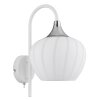 Globo Maxy Wandlamp Chroom, Wit, 1-licht