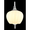 Globo Maxy Wandlamp Chroom, Wit, 1-licht