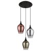 Globo Lavus Hanglamp Zwart, 3-lichts