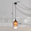 Globo Lavus Hanglamp Zwart, 1-licht