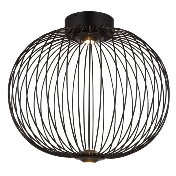 Globo Galway Plafondlamp LED Zwart, 1-licht