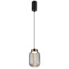 Globo Fluoro Hanglamp LED Zwart, 1-licht