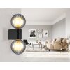 Globo Ander Wandlamp Zwart, 2-lichts