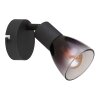 Globo Satella Plafondlamp, Plafondspot, Wandlamp, Muurspot Zwart, 1-licht