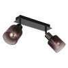 Globo Satella Plafondlamp, Plafondspot, Wandlamp, Muurspot Chroom, Zwart, 2-lichts