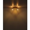 Globo Satella Plafondlamp, Plafondspot, Wandlamp, Muurspot Bruin, Chroom, Zwart, 2-lichts