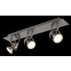 Globo Verpax Plafondlamp, Plafondspot, Wandlamp, Muurspot Nikkel mat, 3-lichts