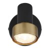 Globo Mason Plafondlamp, Plafondspot, Wandlamp, Muurspot Chroom, Zwart, 1-licht