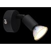 Globo Matrix Plafondlamp, Plafondspot, Wandlamp, Muurspot Zwart, 1-licht