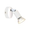 Globo Matrix Plafondlamp, Plafondspot, Wandlamp, Muurspot Chroom, Wit, 1-licht