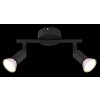 Globo Matrix Plafondlamp, Plafondspot, Wandlamp, Muurspot Zwart, 2-lichts