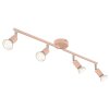 Globo Matrix Plafondlamp, Plafondspot, Wandlamp, Muurspot Roze, 4-lichts