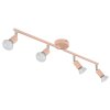 Globo Matrix Plafondlamp, Plafondspot, Wandlamp, Muurspot Roze, 4-lichts