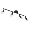 Globo Matrix Plafondlamp, Plafondspot, Wandlamp, Muurspot Zwart, 4-lichts