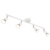 Globo Matrix Plafondlamp, Plafondspot, Wandlamp, Muurspot Wit, 4-lichts