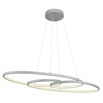 Globo Spira Hanglamp LED Chroom, Zilver, 1-licht