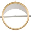 Globo Umbra Hanglamp LED Goud, Zilver, 1-licht, Afstandsbediening