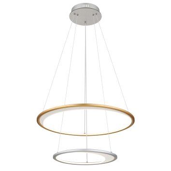 Globo Umbra Hanglamp LED Goud, Zilver, 1-licht, Afstandsbediening