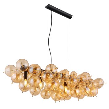 Globo Udo Hanglamp Goud, Zwart, 6-lichts