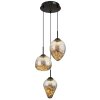 Globo Firefly Hanglamp LED Zwart, 1-licht