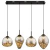 Globo Firefly Hanglamp LED Zwart, 1-licht