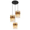 Globo Gorley Hanglamp Zwart, 3-lichts