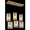 Globo Gorley Hanglamp Goud, 6-lichts