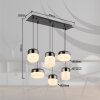 Globo Cristallica Hanglamp LED Antraciet, 1-licht